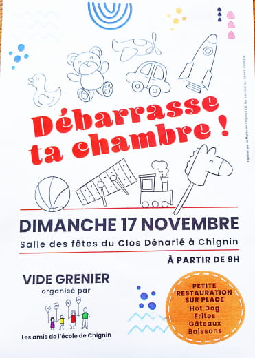 Vide grenier Débarrasse ta chambre