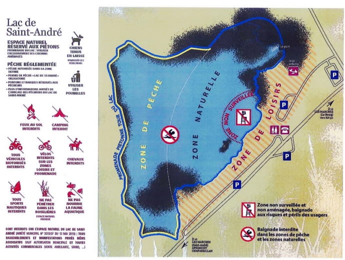 Lac Saint-André - Regulations
