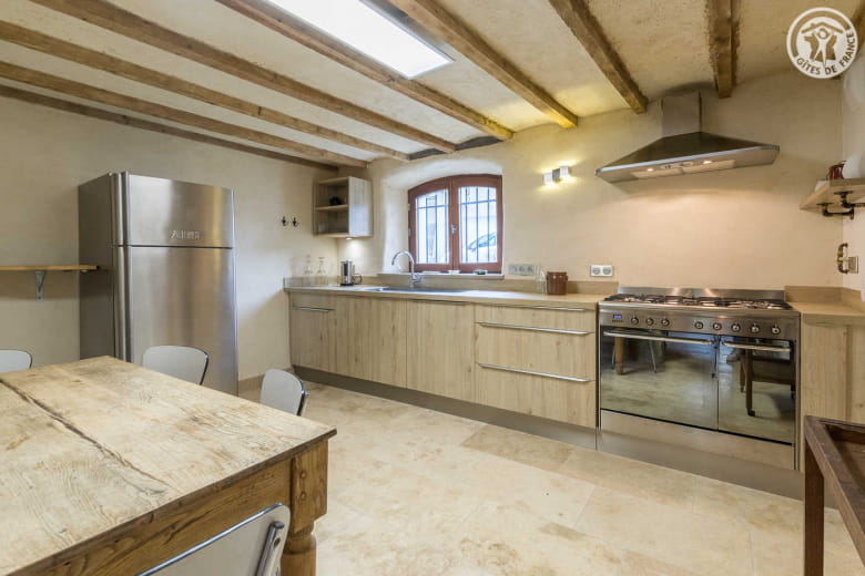 Large kitchen equipped for 15 people