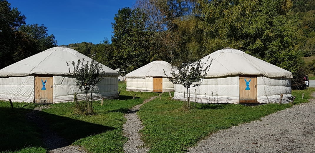 Yurts of Yayla de Rochebrune