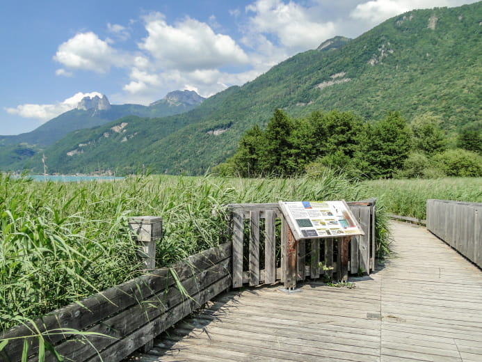 Bout du Lac d'Annecy nature reserve information board
